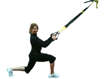 Laura on TRX lunge Mend Loft Laura on TRX lunge Mend Loft